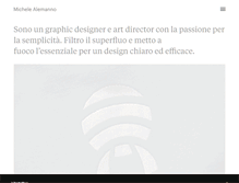 Tablet Screenshot of michelealemanno.com